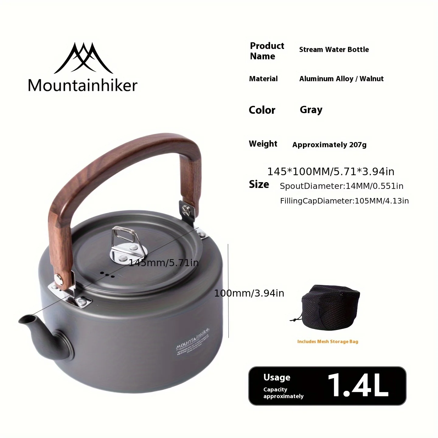 Camping Cooking Set 2 Person - Czajnik Kempingowy - Nowa konstrukcja z