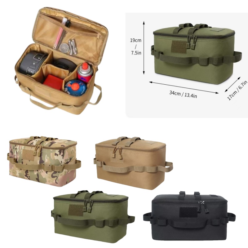 Camping Cooking Utensils Storage - Outdoor Pouch Camping Storage Bag Organizer