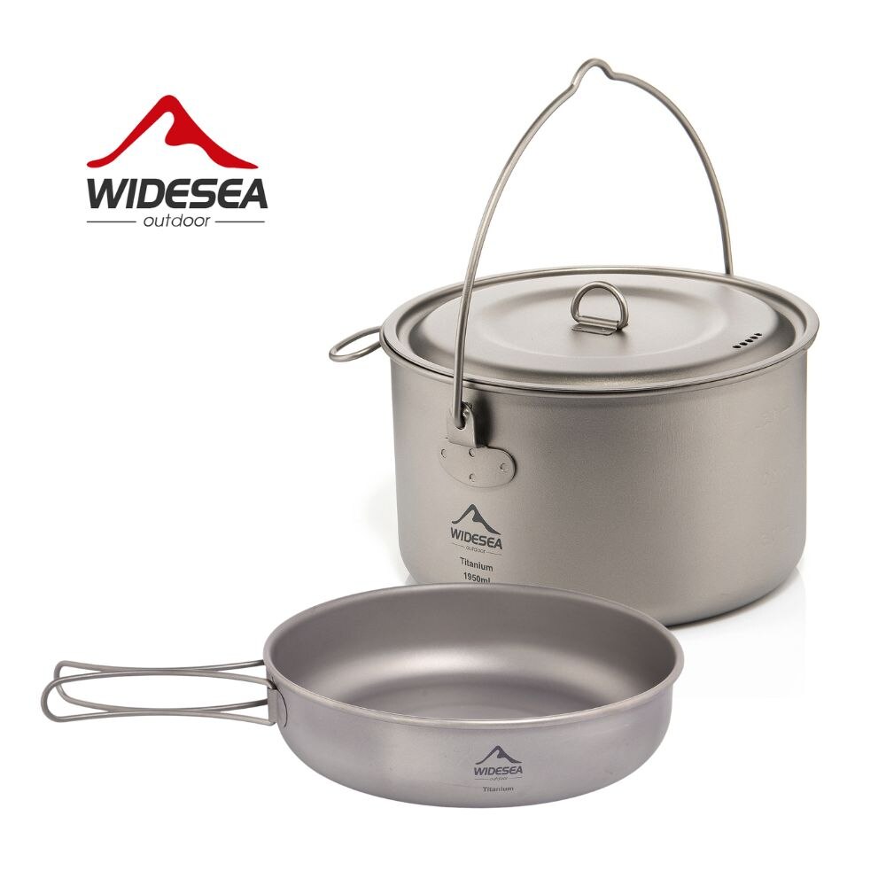 Camping Cooking Utensils Storage - Widesea Camping zastawa stołowa tytanowy zestaw