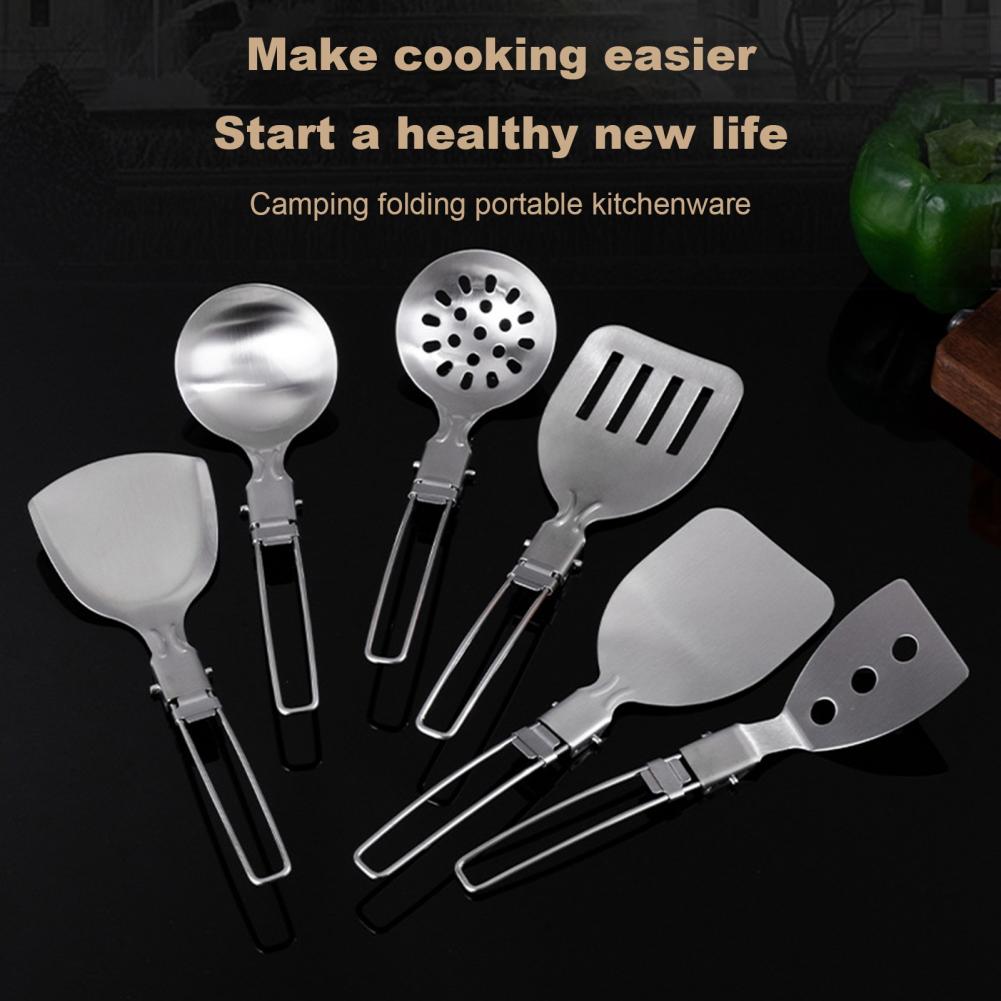 Camping Cooking Set Non Stick - Szpatułka kempingowa ze stali nierdzewnej Zestaw