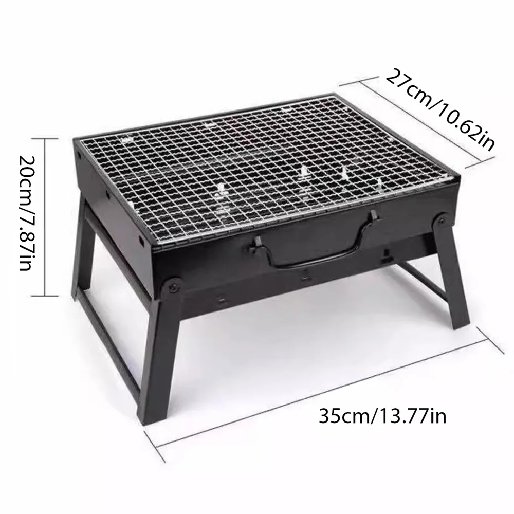 Camping Cooking Set Non Stick - 1 Zestaw Przenośny Składany Stalowy Grill