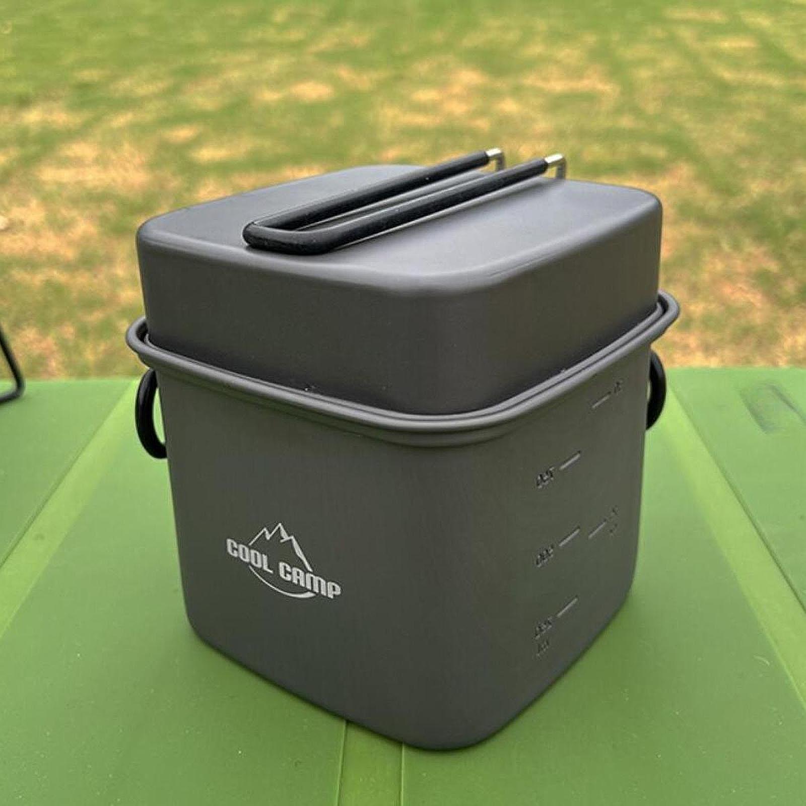Camping Cooking Set Non Stick - Zestaw naczyń kempingowych Patelnia Podróżna Lekka