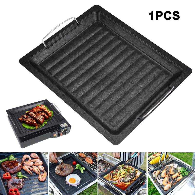 Camping Cooking Set Non Stick - Gruba kwadratowa patelnia grillowa na zewnątrz