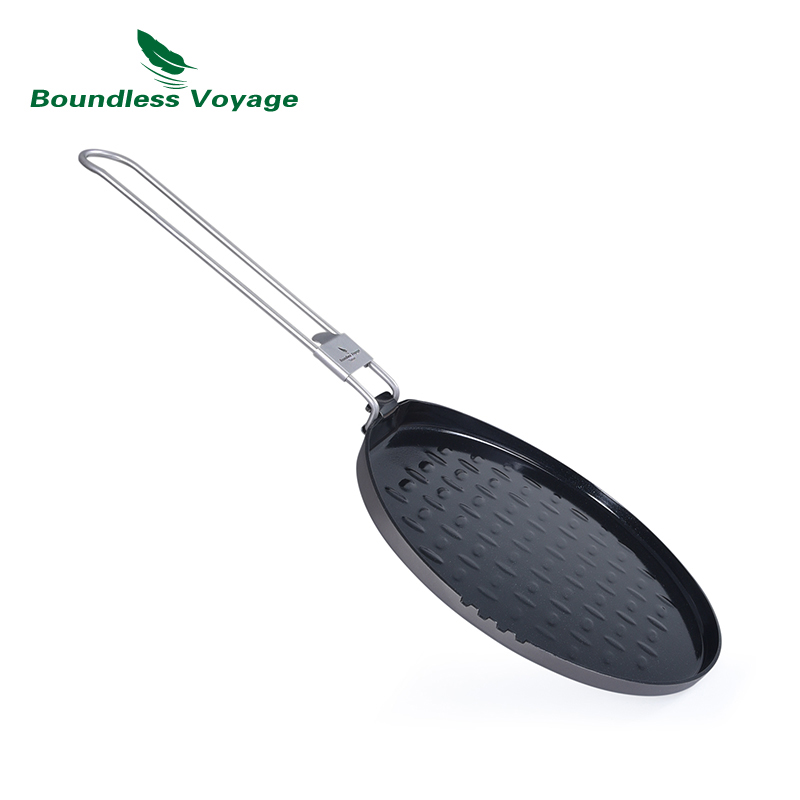 Camping Cooking Set Non Stick - Bezgraniczna podróż tytanowa patelnia nieprzywierająca z
