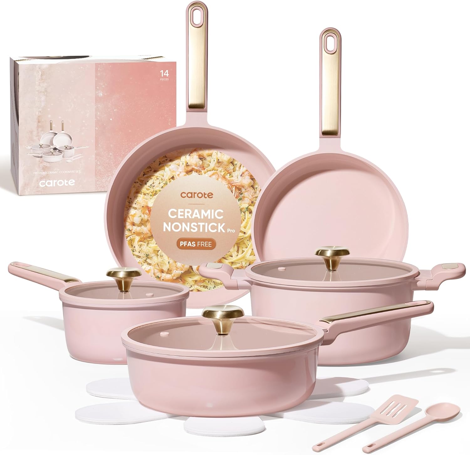 Camping Cooking Set Non Stick - Zestaw naczyń ceramicznych z powłoką nieprzywierającą,