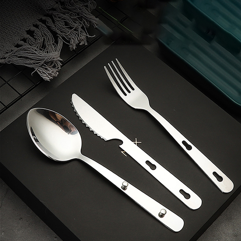 Quechua Camping Cooking Set - 3 szt./zestaw Przenośny Zestaw Sztućców Ze