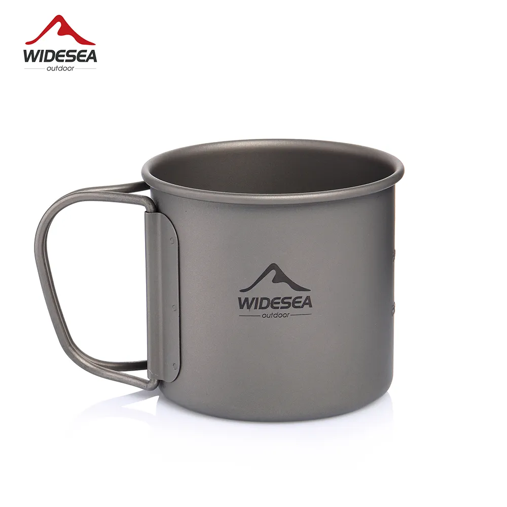 Quechua Camping Cooking Set - Widesea Camping Kubek Tytanowy Kubek Turystyczny