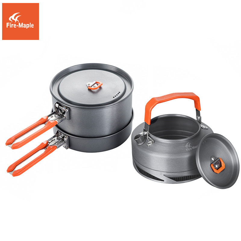 Quechua Camping Cooking Set - Fire Maple garnków Camping piesze wycieczki