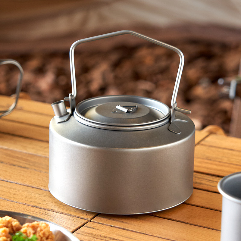 Camping Cooking Set Stainless Steel - Czajnik turystyczny do gotowania na wodzie