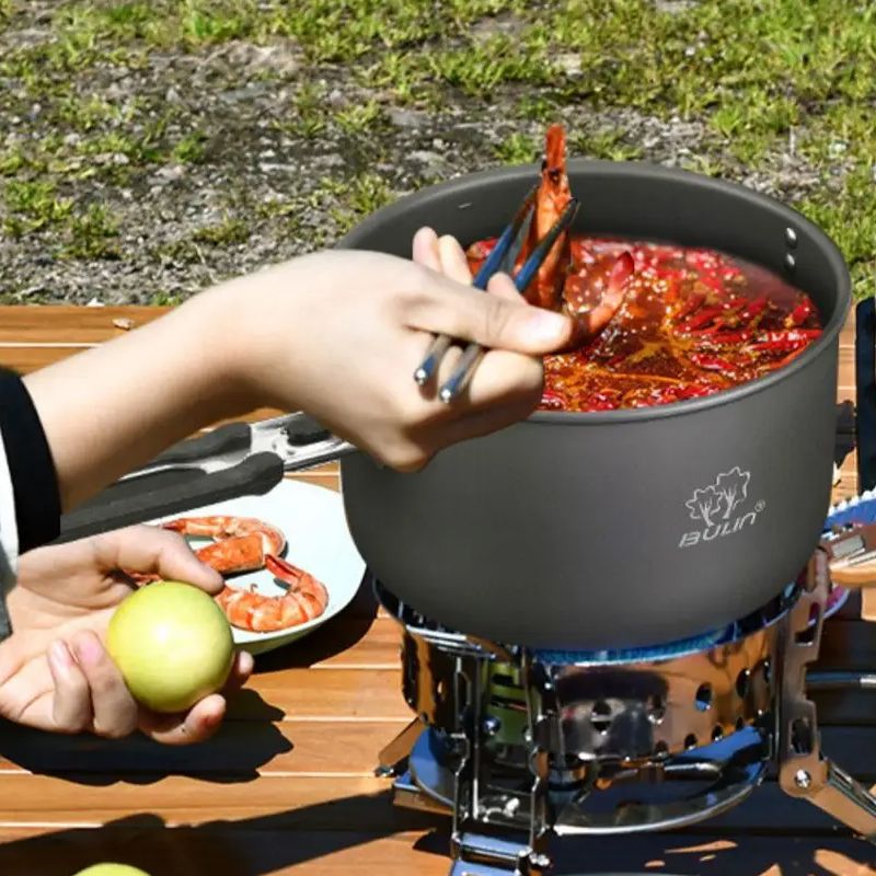 Garnek kempingowy Bulin BL200- – Camping Cooking Set Stainless Steel recenzja i cena