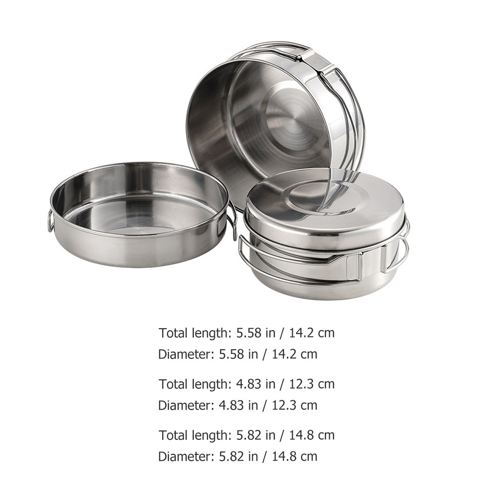 1 zestaw naczyń kuchennych ze  – Camping Cooking Set Stainless Steel recenzja i cena