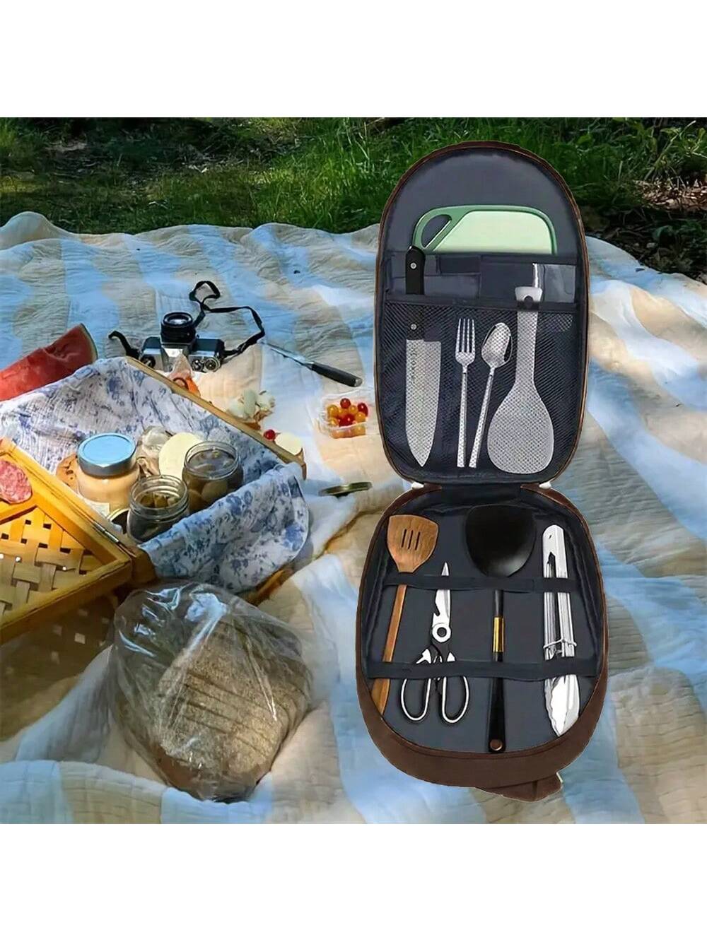 Outdoor Camping Cookware Stora – Camping Cooking Utensils Storage recenzja i cena