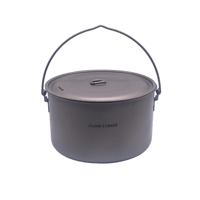 FLAME'S CREED 1100 ml 1950 ml  – Camping Cooking Pot Stainless Steel recenzja i cena