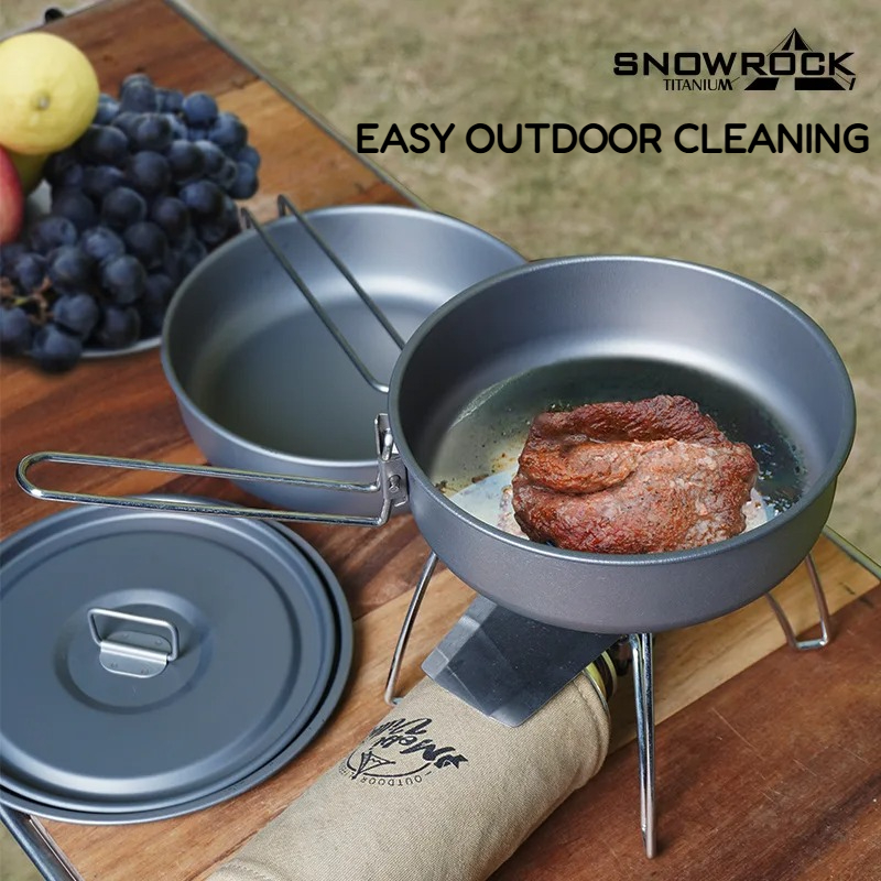 Patelnia tytanowa SNOWROCK z s – Camping Cooking Set 2 Person recenzja i cena