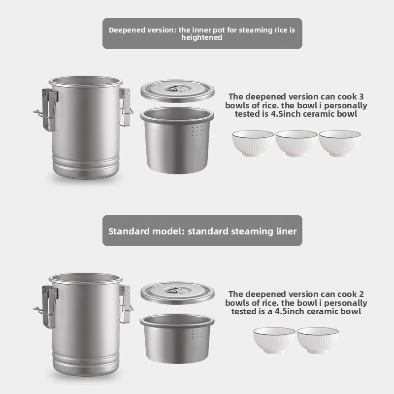 Wielofunkcyjny garnek do gotow – Camping Cooking Pot Stainless Steel recenzja i cena
