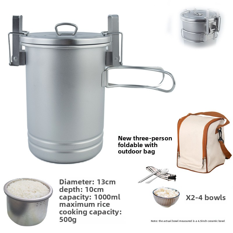 Wielofunkcyjny garnek do gotow – Camping Cooking Pot Stainless Steel recenzja i cena