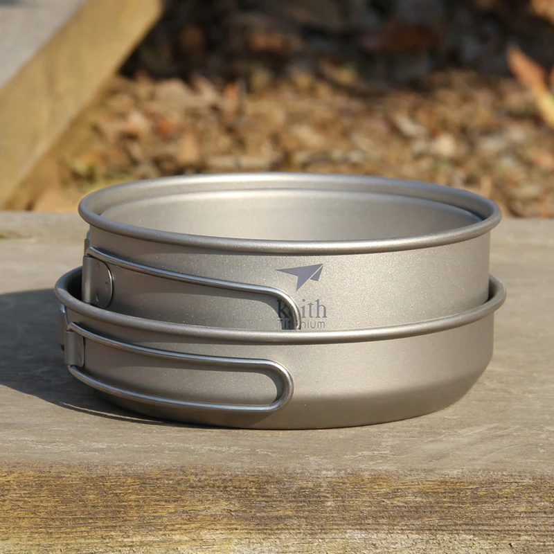 Keith 3PCS Titanium Cookware P – Camping Cooking Set Stainless Steel recenzja i cena