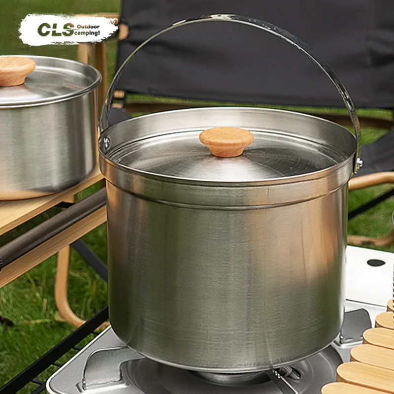NOBANA&CLS 22-częściowy Zestaw – Camping Cooking Pot Stainless Steel recenzja i cena