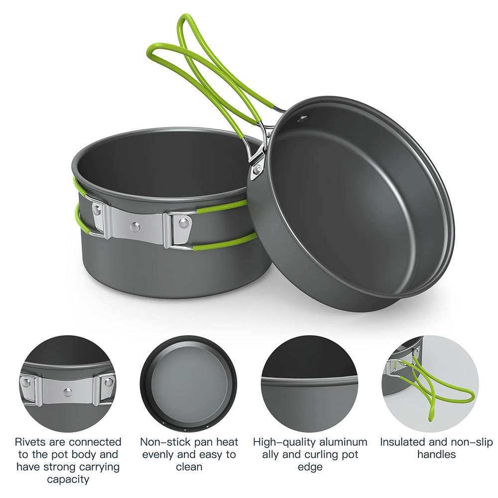 Zestaw naczyń kempingowych do  – Quechua Camping Cooking Set recenzja i cena