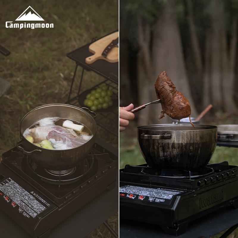 Wielofunkcyjny garnek kempingo – Camping Cooking Pot Stainless Steel recenzja i cena