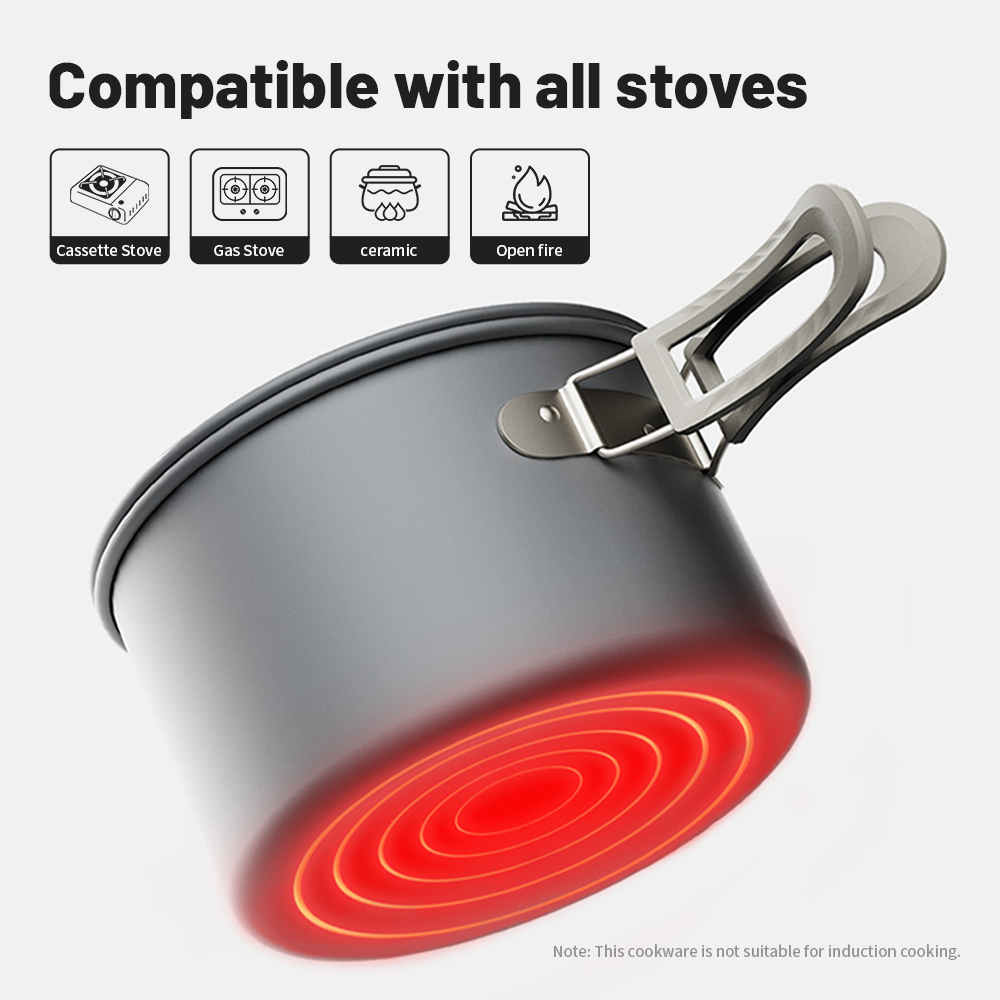 Naturehike Zestaw naczyń kempi – Quechua Camping Cooking Set recenzja i cena