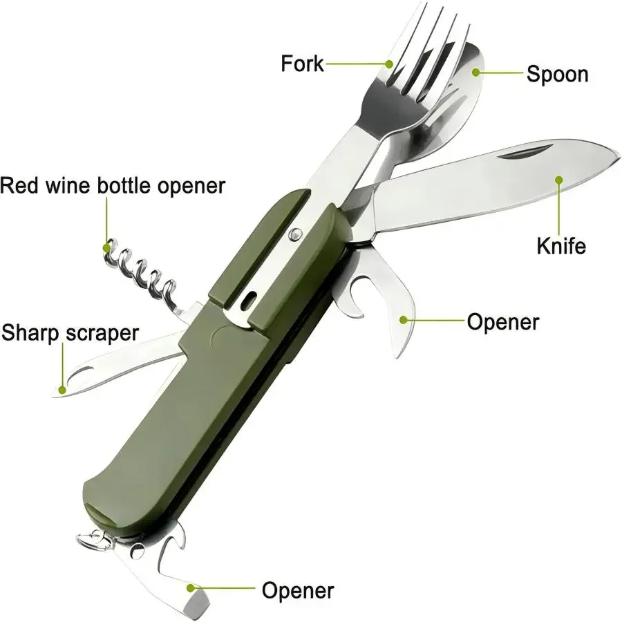 Zestaw Kempingowy 5-w-1 ze Sta – Camping Cooking Set Stainless Steel recenzja i cena