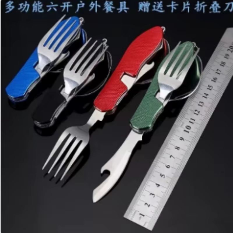 Składany zestaw sztućców ze st – Camping Cooking Set Stainless Steel recenzja i cena