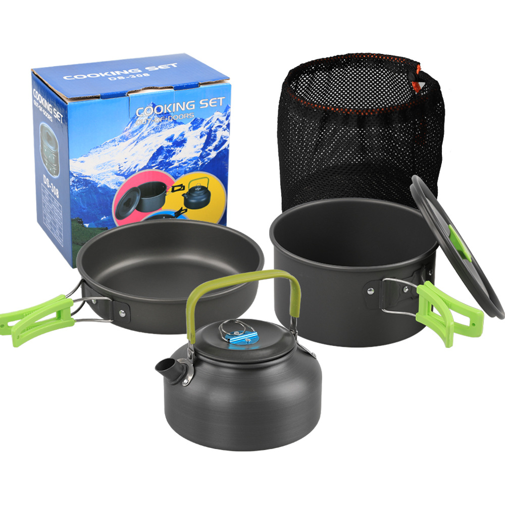 Zestaw naczyń kempingowych alu – Camping Cooking Set Non Stick recenzja i cena