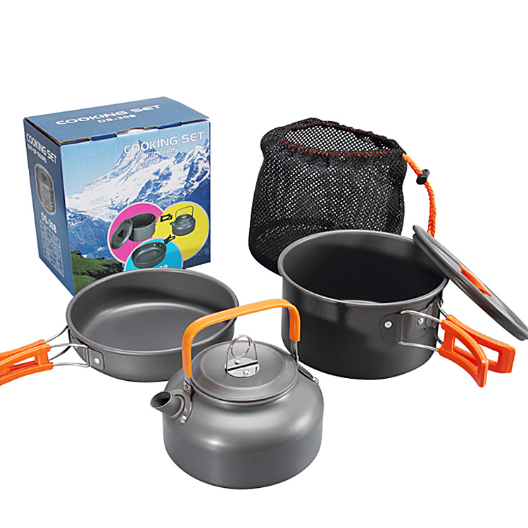 Zestaw naczyń kempingowych alu – Camping Cooking Set Non Stick recenzja i cena