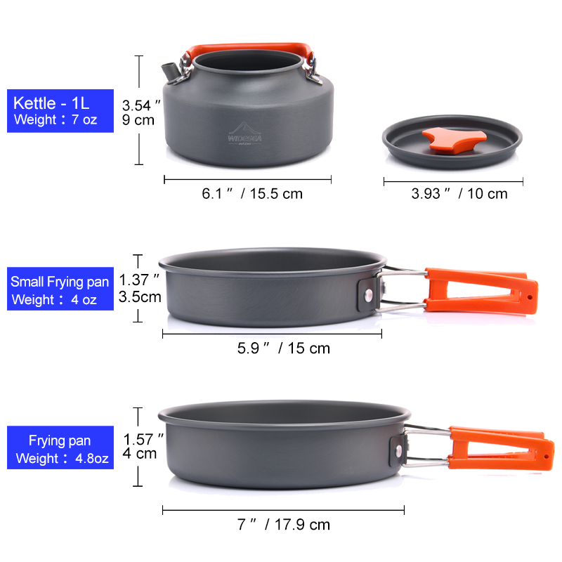 Widesea Camping Outdoor Cookwa – Quechua Camping Cooking Set recenzja i cena