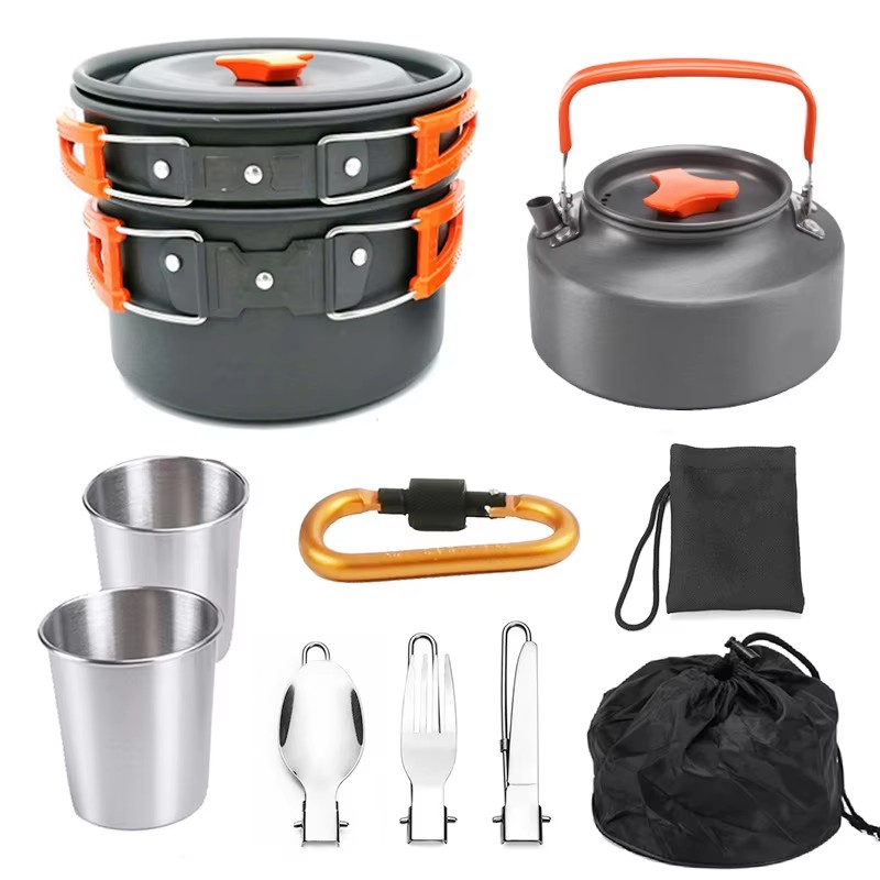 Zestaw do gotowania na kemping – Camping Cooking Set Non Stick recenzja i cena