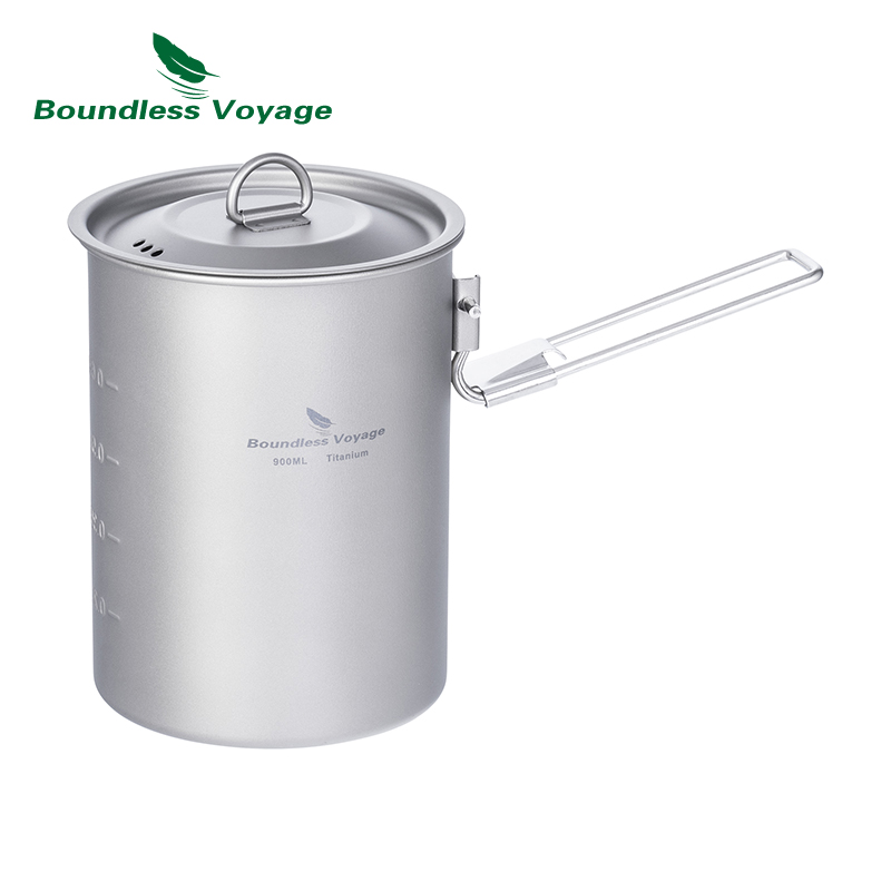Boundless Voyage 900ml Titaniu – Camping Cooking Pot Stainless Steel recenzja i cena