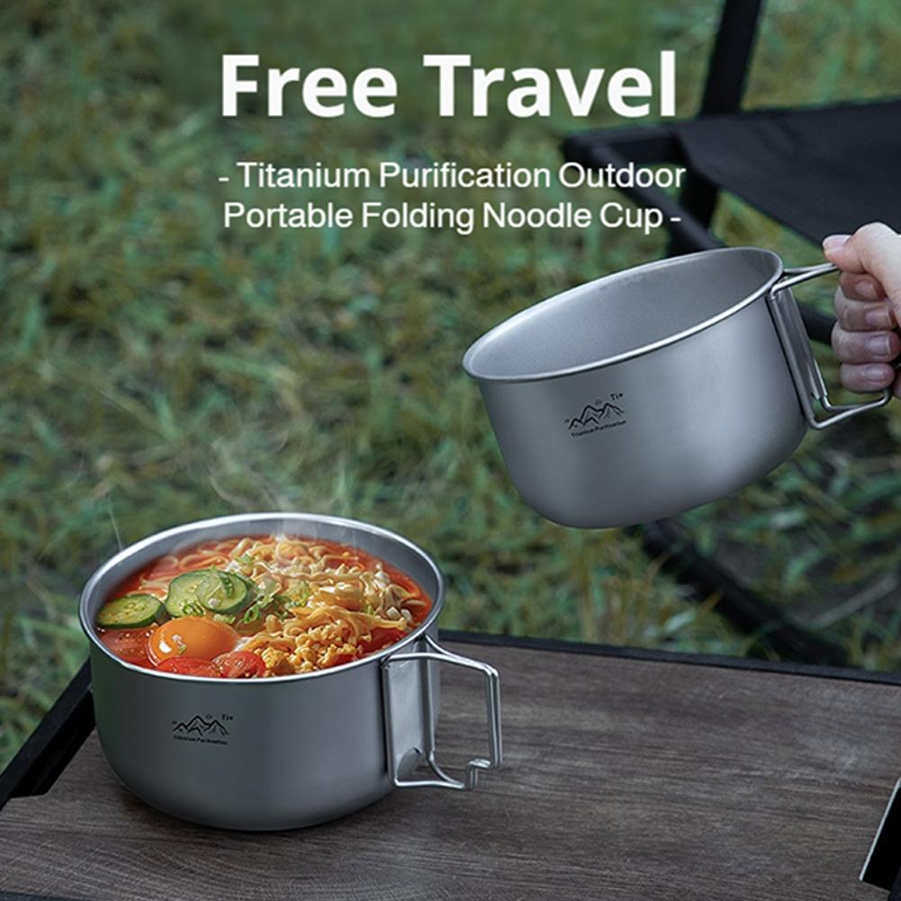 Ultralekkie tytanowe naczynia  – Camping Cooking Set Stainless Steel recenzja i cena