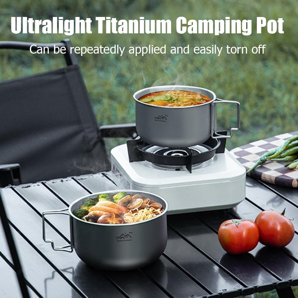 Ultralekkie tytanowe naczynia  – Camping Cooking Set Stainless Steel recenzja i cena