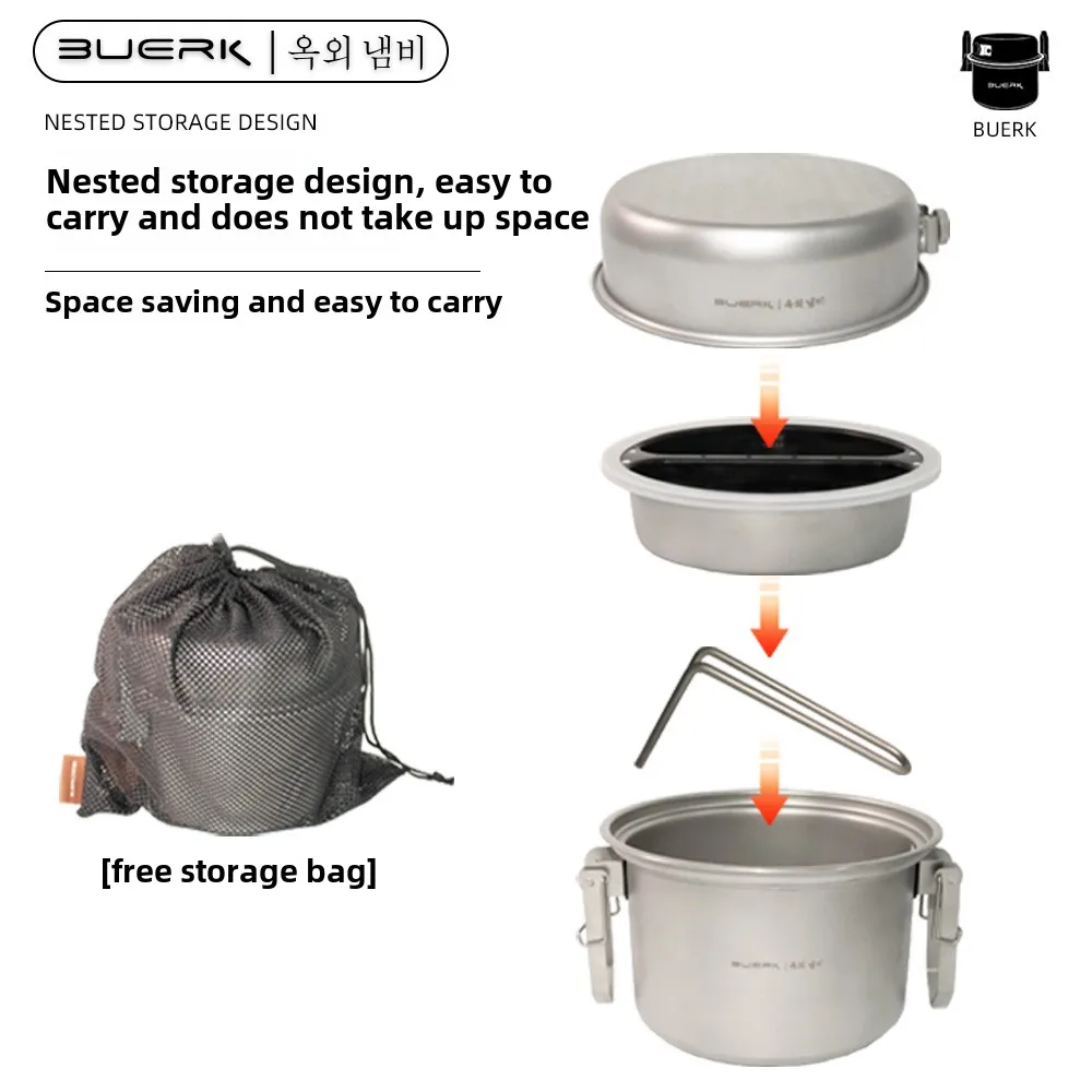 Outdoor Camping Wielofunkcyjny – Camping Cooking Pot Stainless Steel recenzja i cena