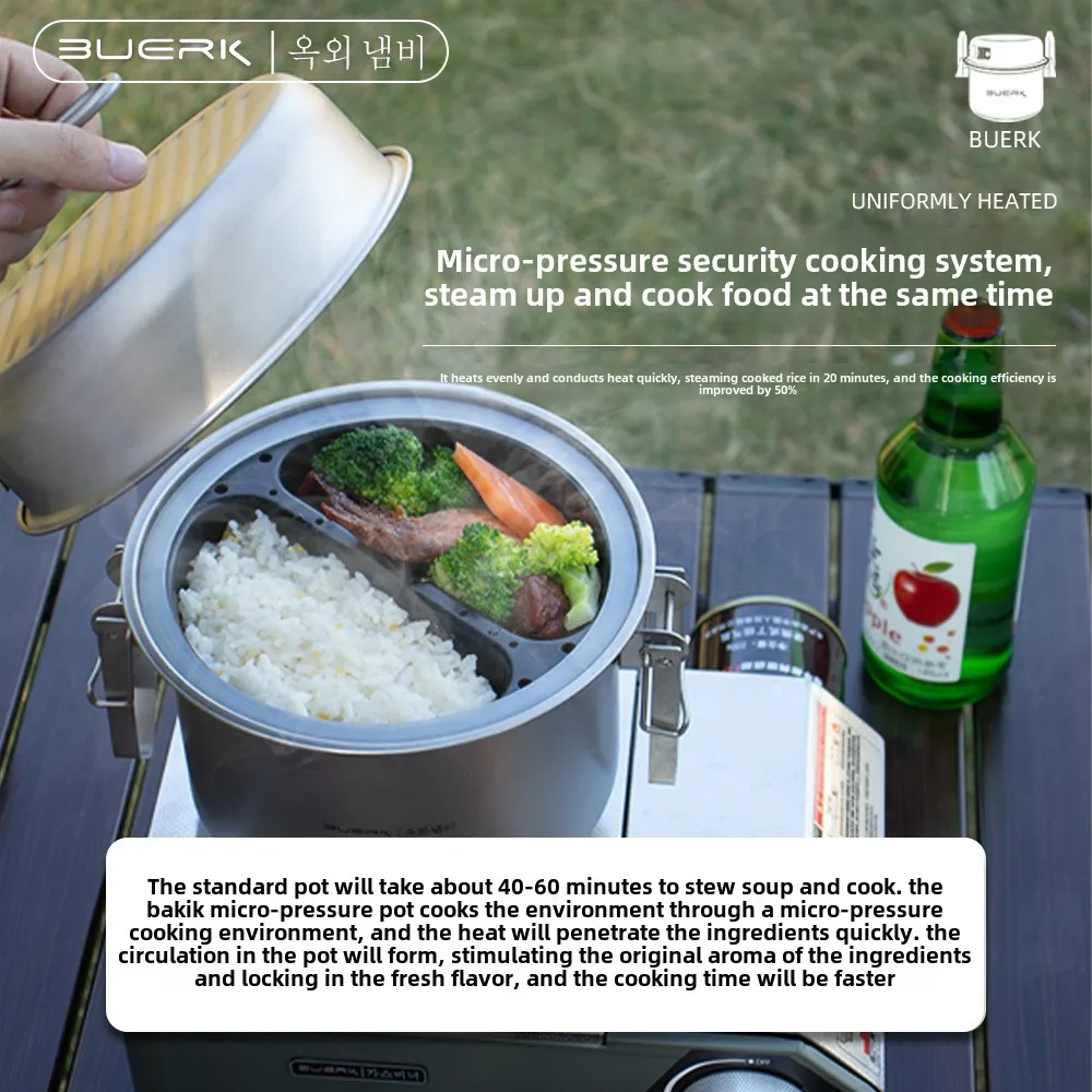 Outdoor Camping Wielofunkcyjny – Camping Cooking Pot Stainless Steel recenzja i cena
