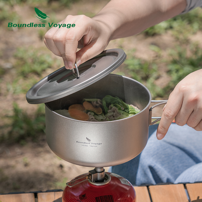 Boundless Voyage Tytanowy garn – Camping Cooking Accessories recenzja i cena