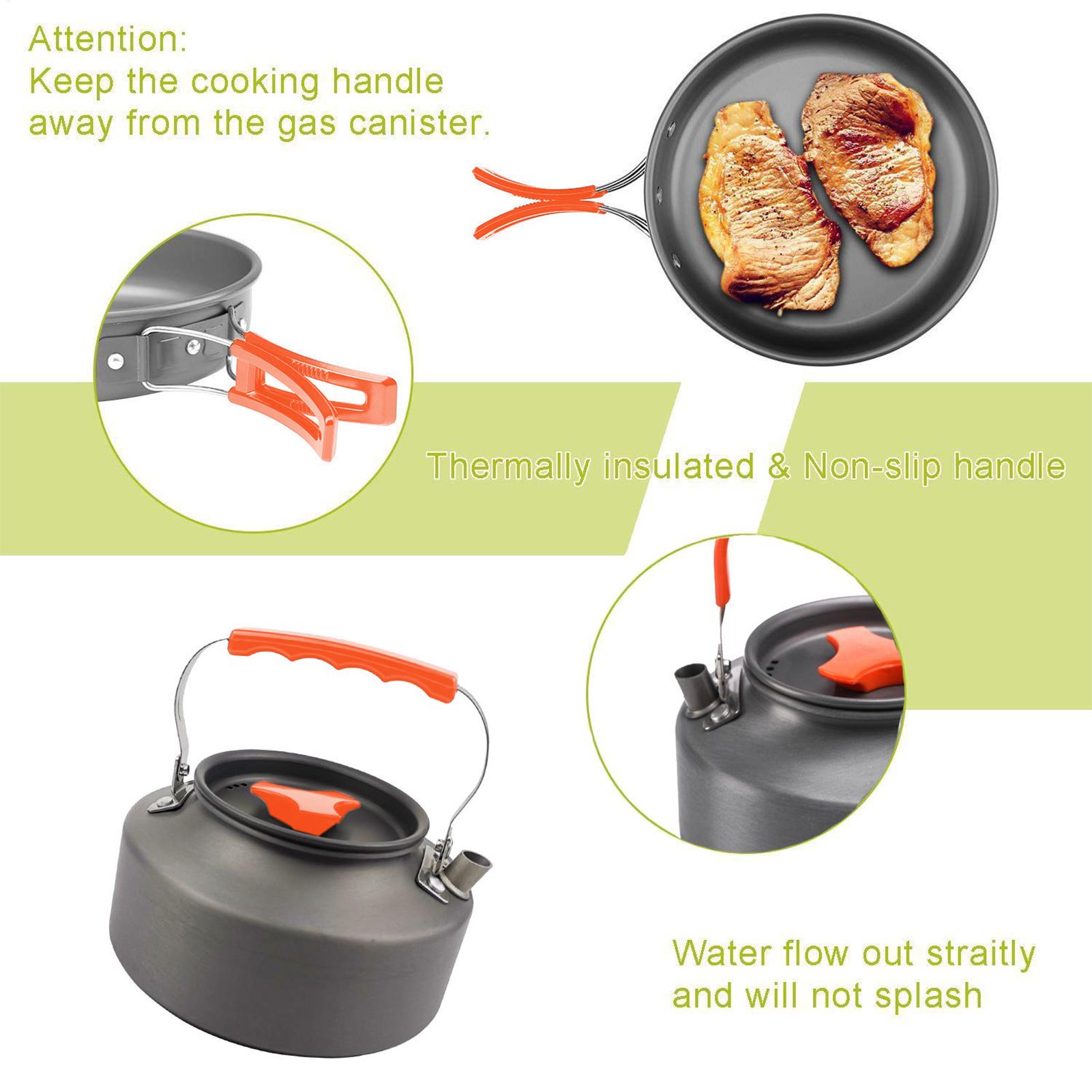 Zestaw do gotowania na kemping – Camping Cooking Set Non Stick recenzja i cena