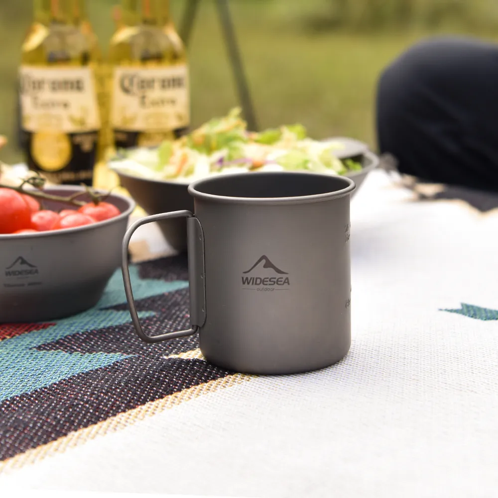 Widesea Camping Kubek Tytanowy – Quechua Camping Cooking Set recenzja i cena