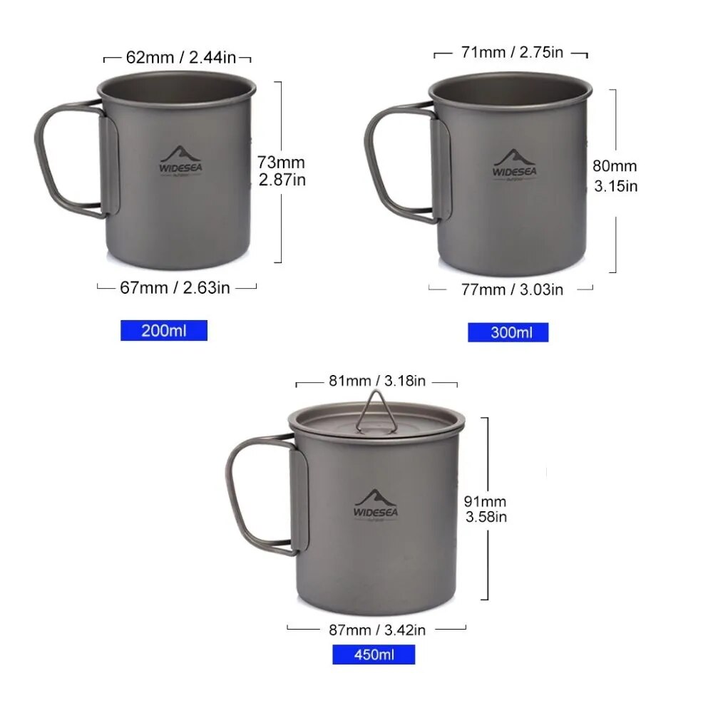 Widesea Camping Kubek Tytanowy – Quechua Camping Cooking Set recenzja i cena