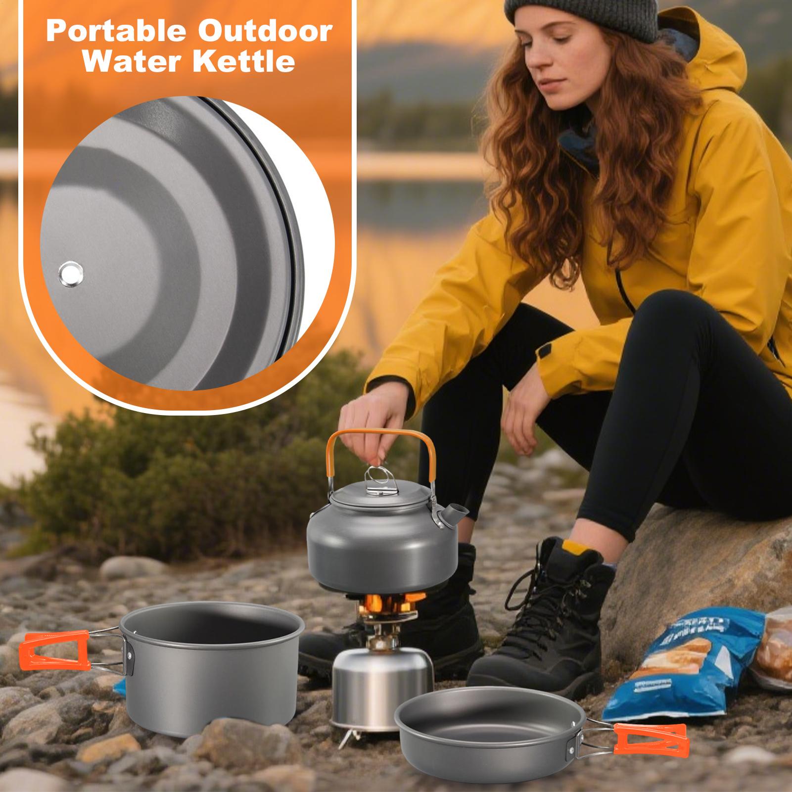 Zestaw naczyń kempingowych, ga – Camping Cooking Set Non Stick recenzja i cena