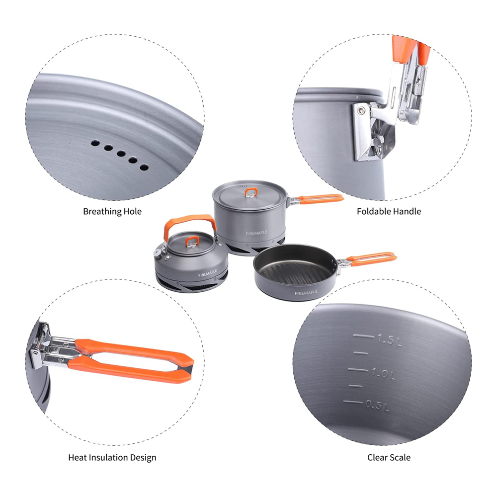 Fire Maple garnków Camping pie – Quechua Camping Cooking Set recenzja i cena