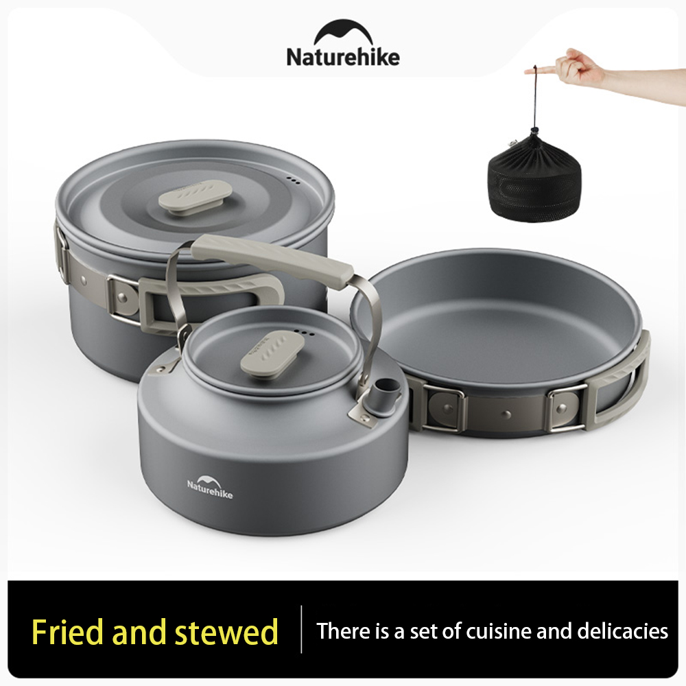 Naturehike zestaw garnków outd – Camping Cooking Set Stainless Steel recenzja i cena