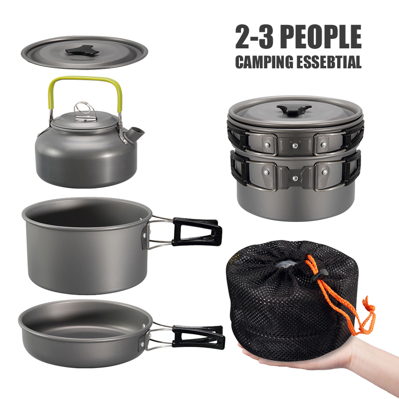 WESTTUNE Zestaw naczyń kemping – Camping Cooking Set 2 Person recenzja i cena
